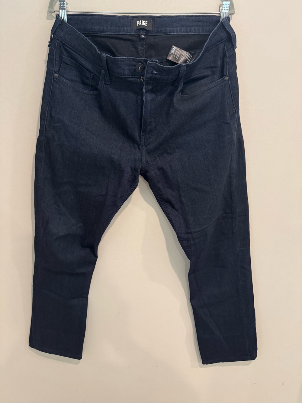 PAIGE Men’s Slim Straight Jeans in Dark Indigo